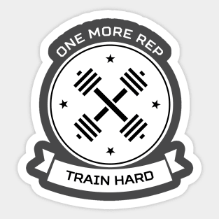 Awesome Gym and Fitness T-Shirt Sticker